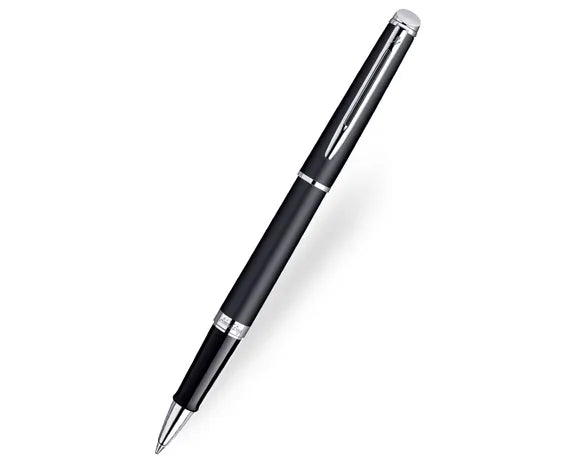 Waterman Hemisphere Matt Black Chrome Trim Rollerball Pen