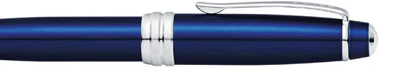 Personalised Cross Bailey Blue Lacquer Ballpoint Pen - Engraved