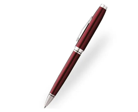 Cross Coventry Red Lacquer Chrome Ballpoint Pen