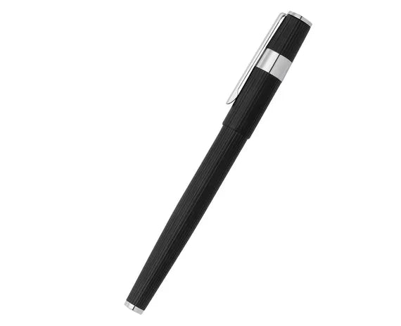 Hugo Boss Gear Pinstripe Black Fountain Pen