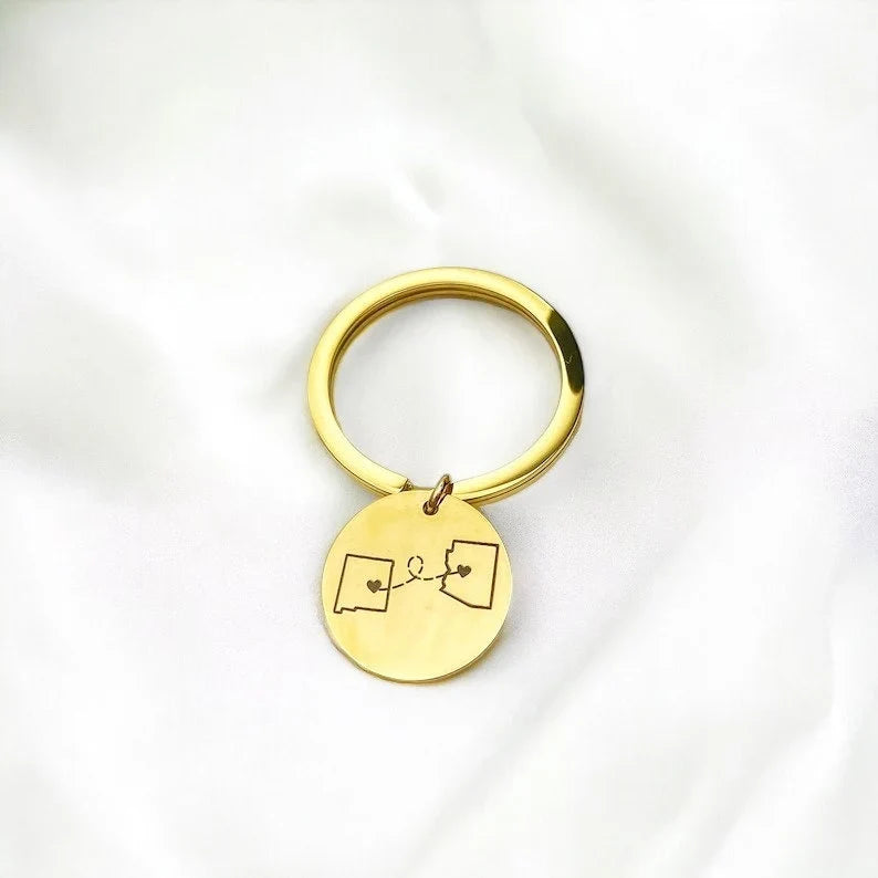 Personalised Country Keychain