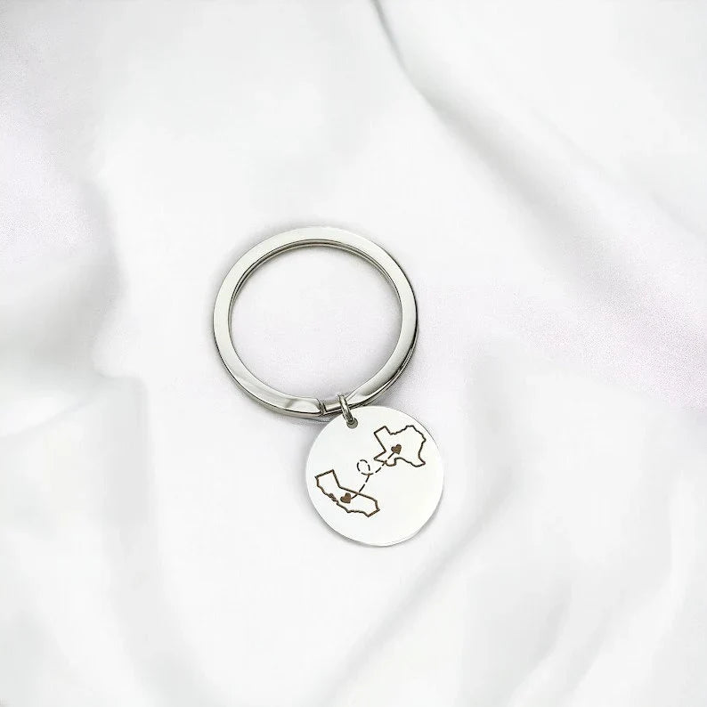 Personalised Country Keychain