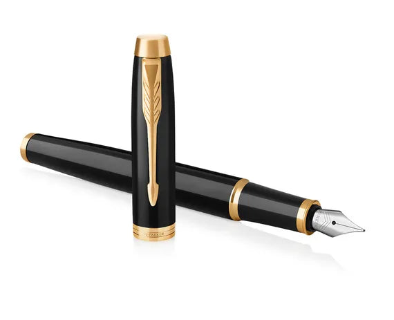 Parker IM Black Gold Trim Fountain Pen