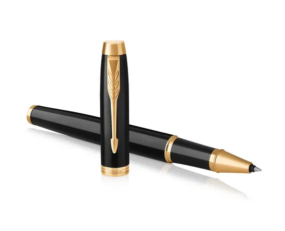 Parker IM Black Gold Trim Rollerball Pen