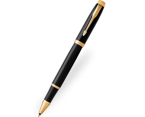 Parker IM Black Gold Trim Rollerball Pen
