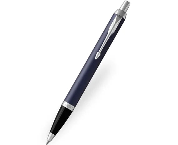 Parker IM Blue Chrome Trim Ballpoint Pen