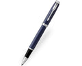 Parker IM Blue Chrome Trim Rollerball Pen