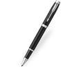Parker IM Matte Black Chrome Trim Rollerball Pen