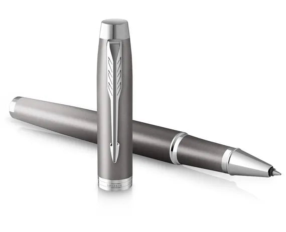 Parker IM Rituals Grey Chrome Trim Rollerball Pen