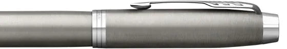 Parker IM Brushed Stainless Steel Chrome Trim Rollerball Pen