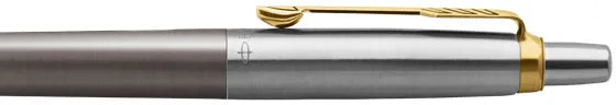 Parker Jotter Grey Gold Trim Ballpoint Pen