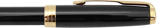 Parker Sonnet Matte Black Gold Trim Rollerball Pen