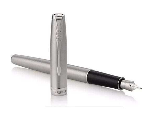 Parker Sonnet Stainless Steel Chrome Trim Fountain Pen