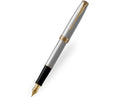 Parker Sonnet Stainless Steel Gold Trim Fountain Pen