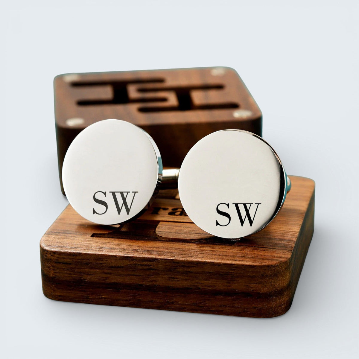 Personalised Cufflinks & Tie Clip Gift Set