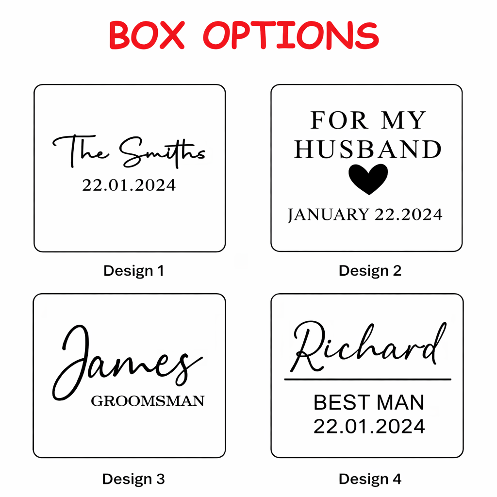 Personalised Cufflinks & Tie Clip Gift Set