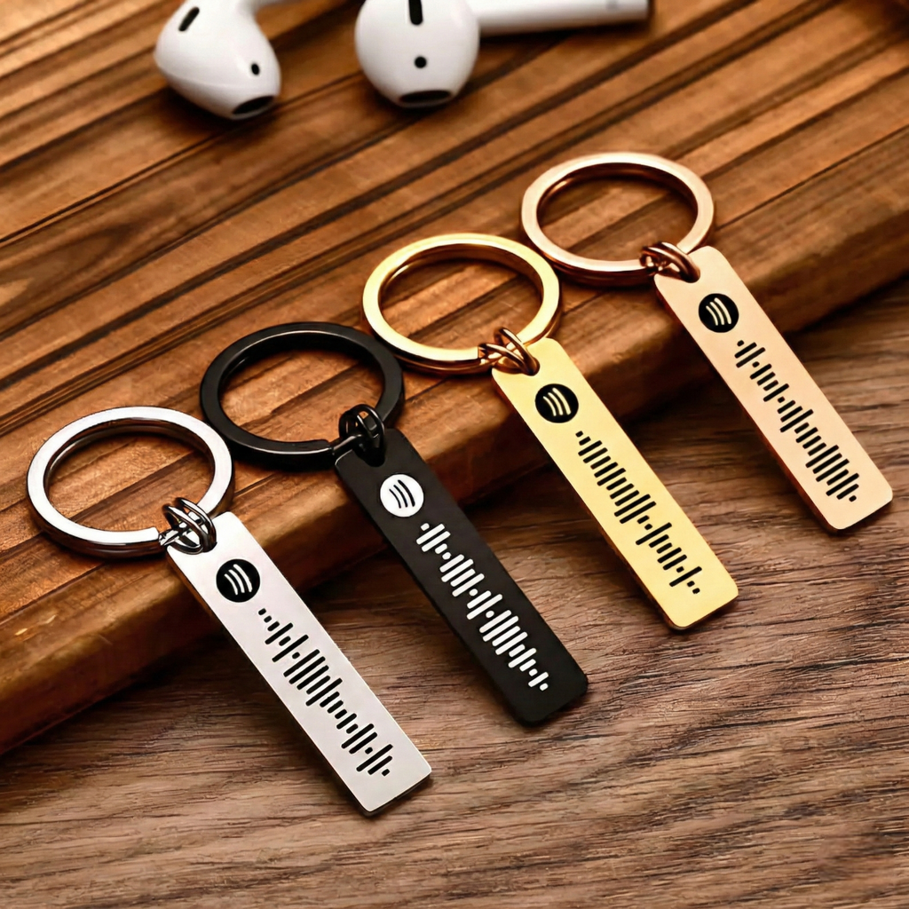 Personalised Spotify Code Keychain