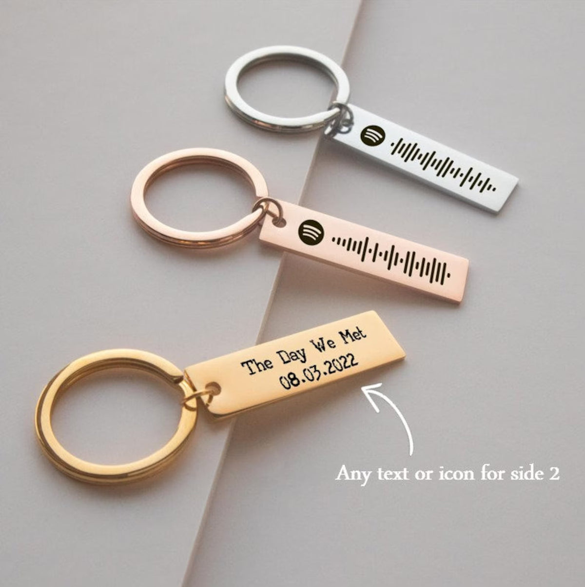 Personalised Spotify Code Keychain