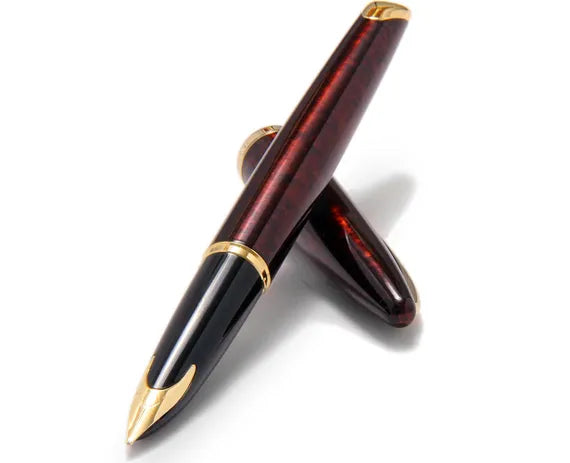 Waterman Carene Amber Gold Trim Fountain Pen