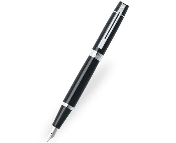 Sheaffer 300 Gloss Black Chrome Trim Fountain Pen