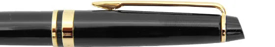 Waterman Expert Black Lacquer Gold Trim Rollerball Pen