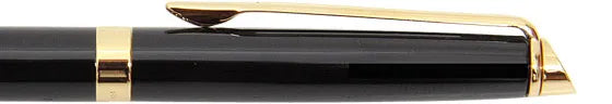 Waterman Hemisphere Black Gold Trim Ballpoint Pen