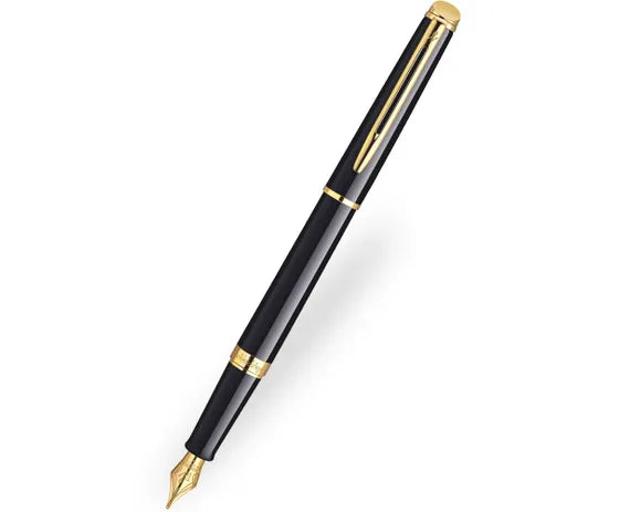 Waterman Hemisphere Black Gold Trim Fountain Pen