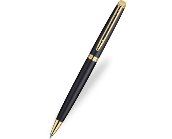 Waterman Hemisphere Matt Black Gold Trim Ballpoint Pen