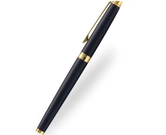 Waterman Hemisphere Matt Black Gold Trim Rollerball Pen