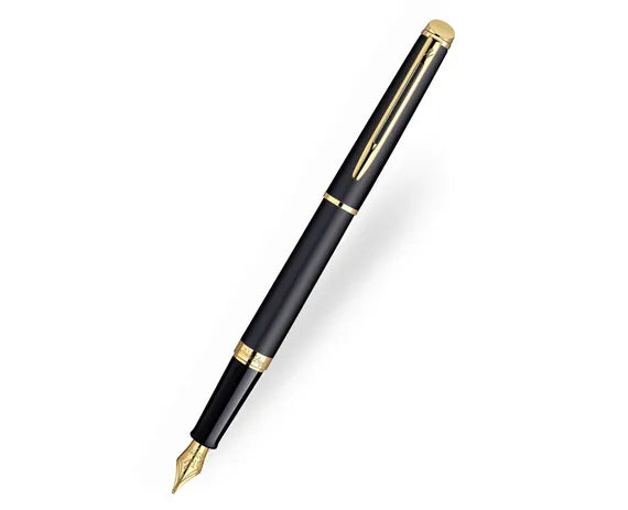 Waterman Hemisphere Matt Black Gold Trim Fountain Pen